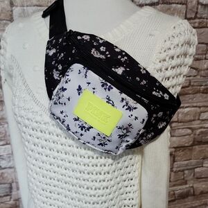 Victoria  Secret Pink Floral Black and White  Fanny Pack